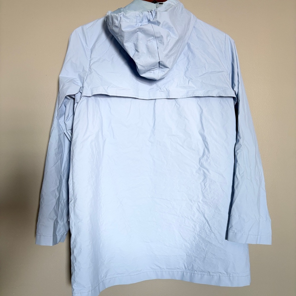 Galyans Light Blue Hooded Rain Jacket - Small-  Coastal Fisherman Quiet Luxury - Picture 2 of 5